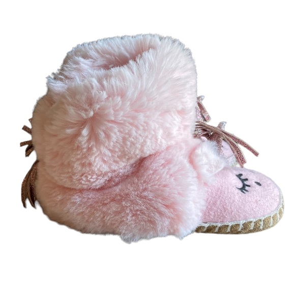 Hanna Andersson Pink Unicorn Slippers Size 9-10 - Picture 4 of 11